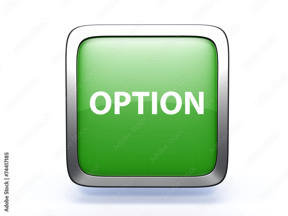 option square icon on white background option square icon on white background