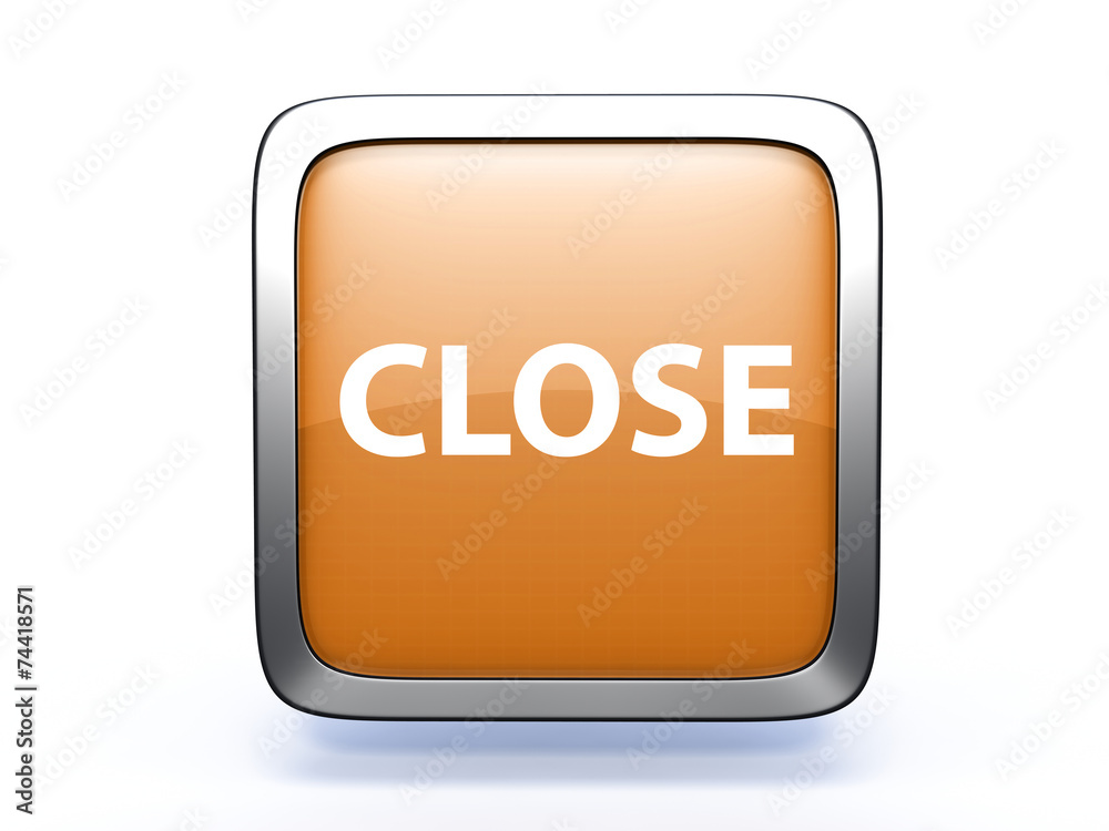 close square icon on white background close square icon on white background