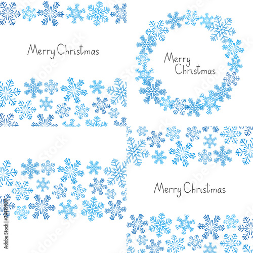 Xmas snowflakes background for Your design