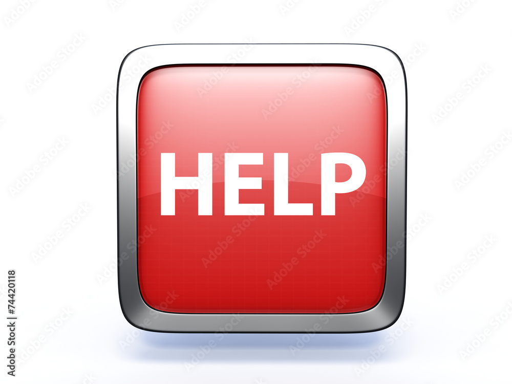 help square icon on white background help square icon on white background