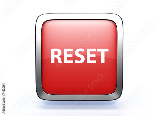 Obraz na płótnie reset square icon on white background
