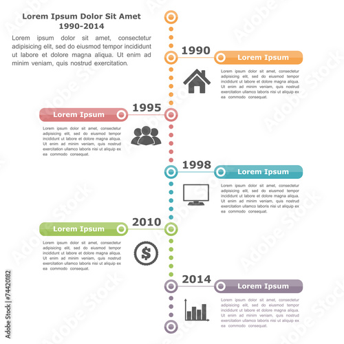 Timeline Infographics Template