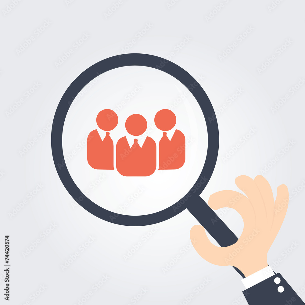 Focus Group. Magnifying glass Focus Group. Magnifying glass