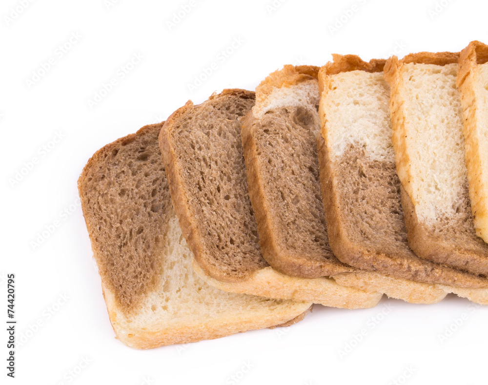 White brown bread.