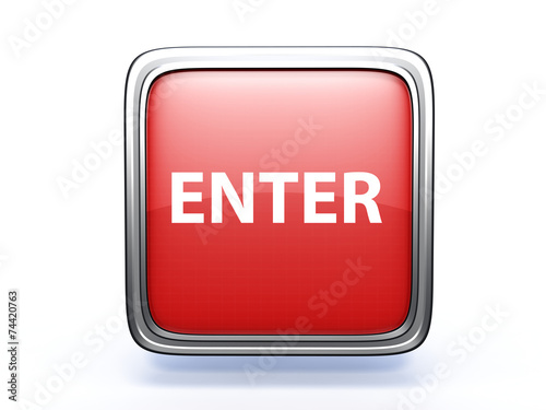 enter square icon on white background