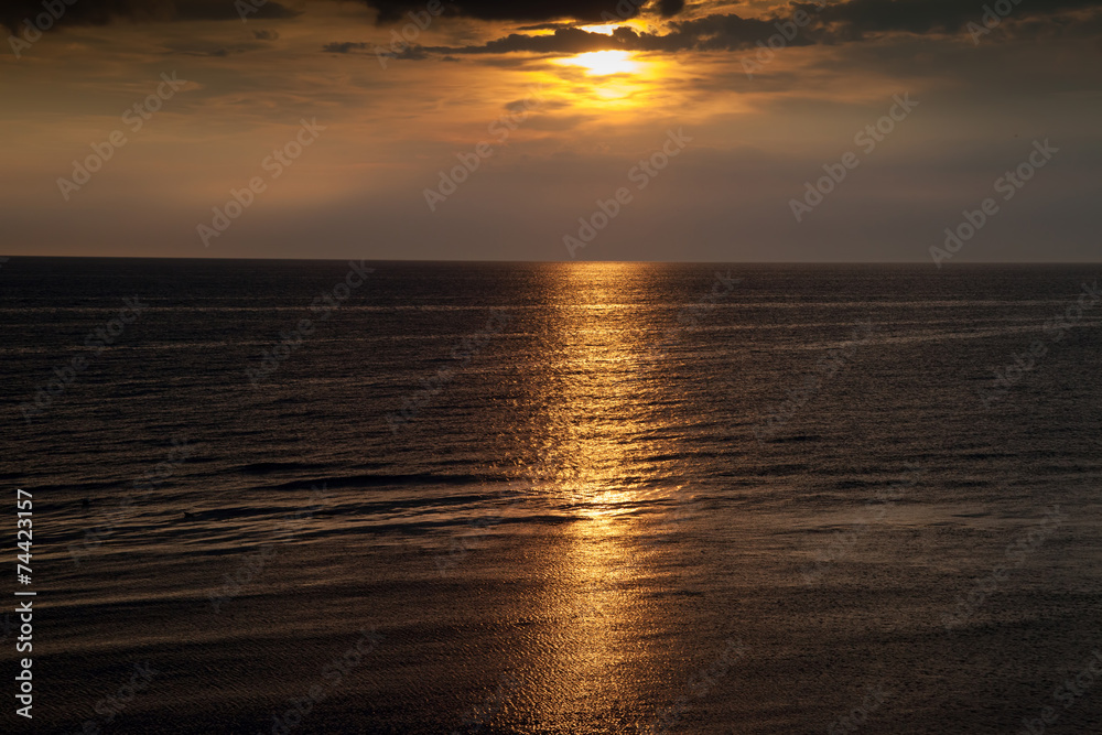 Obraz premium Sonnenuntergang am Meer
