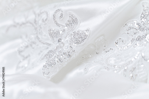 Beautiful wedding dress detail