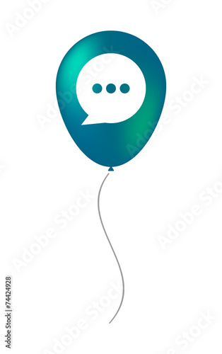 Balloon icon with a comic balloon