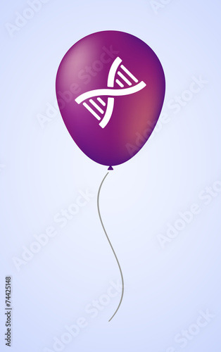 Balloon icon with a DNA sign