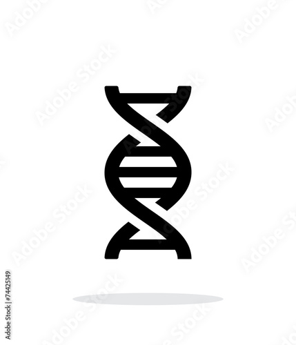 DNA icon on white background.
