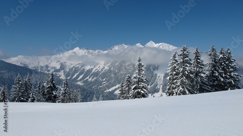 Winter landscape near Gstaad