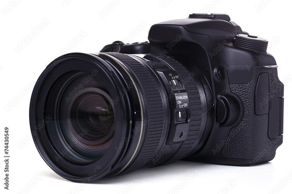 Dslr Camera On Green Background Stock Photo Picture And Royalty Free  Image Image 40899603