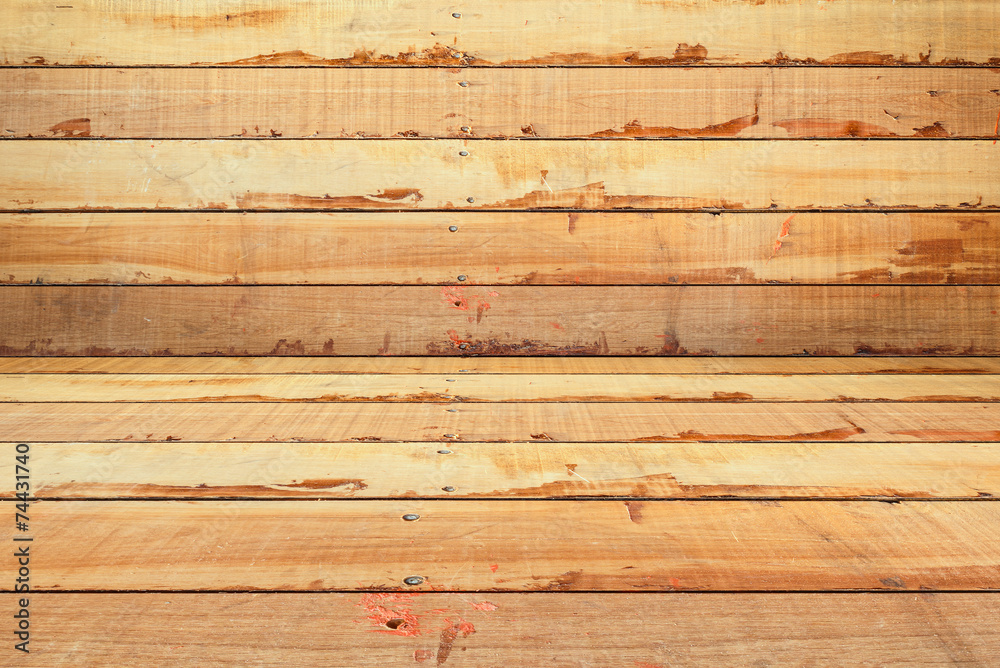 Naklejka premium Wooden decking