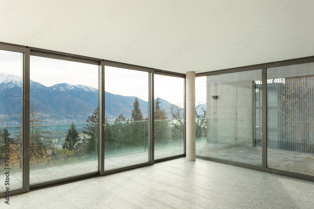 Fototapeta premium nice apartment, room with windows