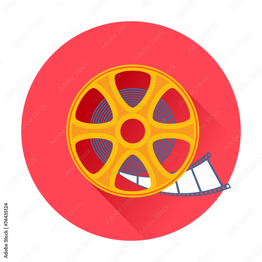 Cinema film movie reel icon