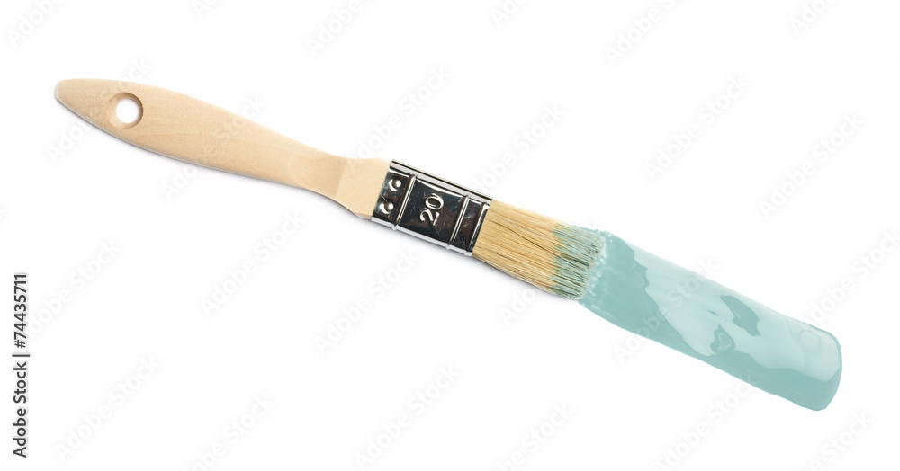 Fototapeta premium Brush over a stroke of paint