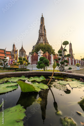 Wat Arun in Thailand, Beautiful old temple in Bangkok