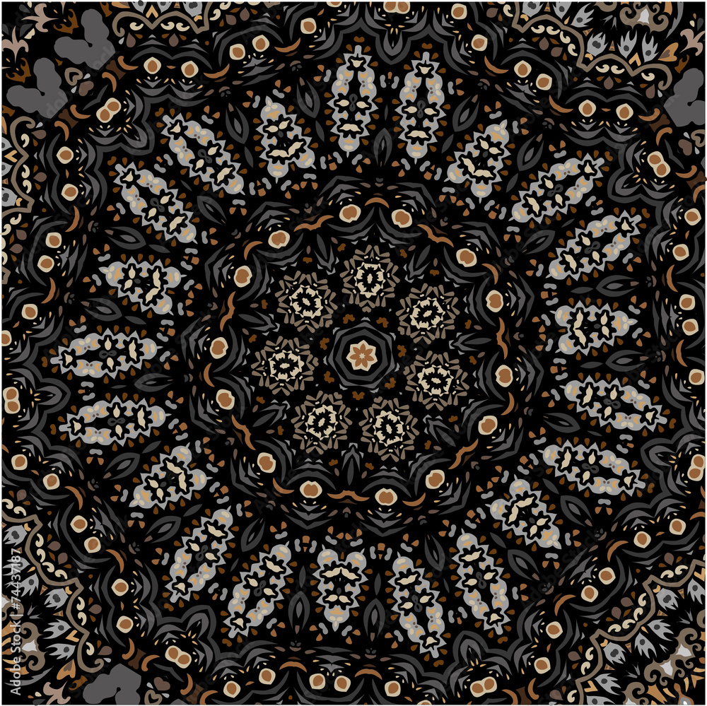 Fractal abstract ethnic patterns for design or texture