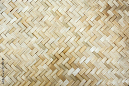 Thai handcraft of bamboo weave pattern for background