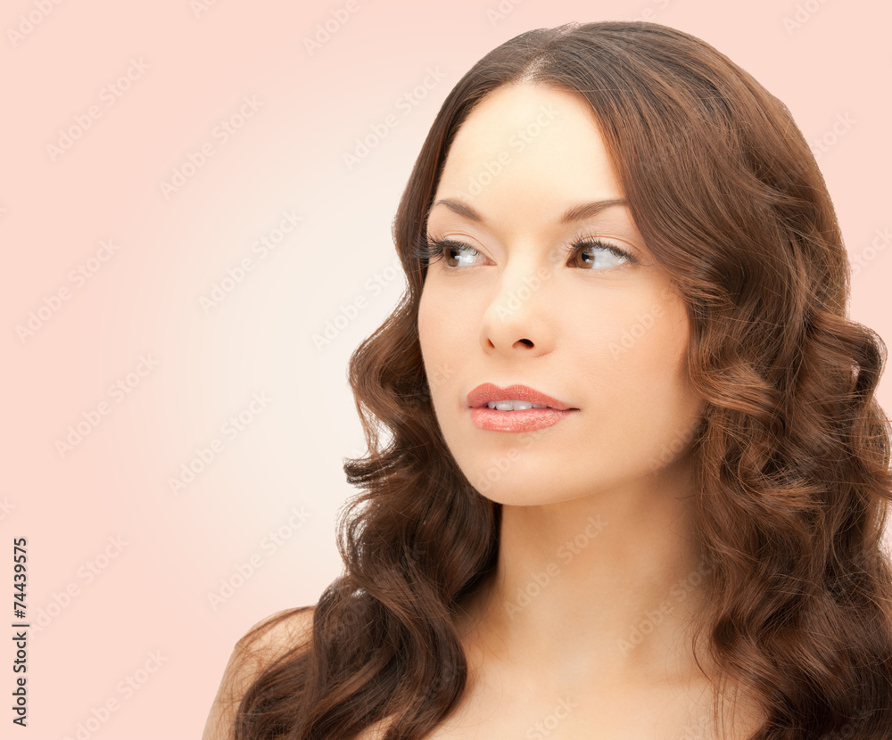 Fototapeta premium beautiful young woman face