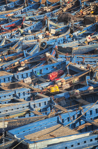 Old rusty fishing boats in the port of Essaouira, Morocco