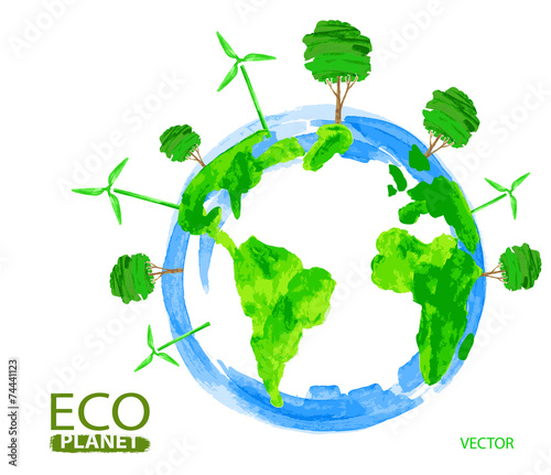 eco concept planet