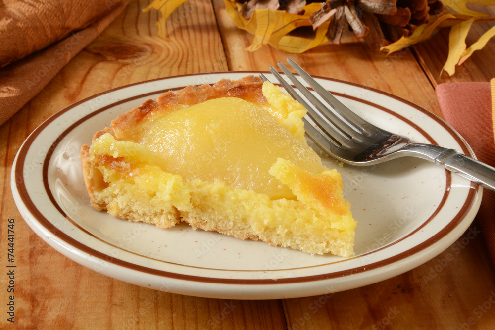 Slice of pear tarte Slice of pear tarte