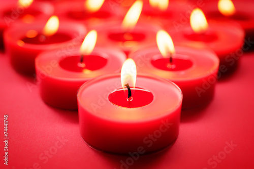 Red candles background