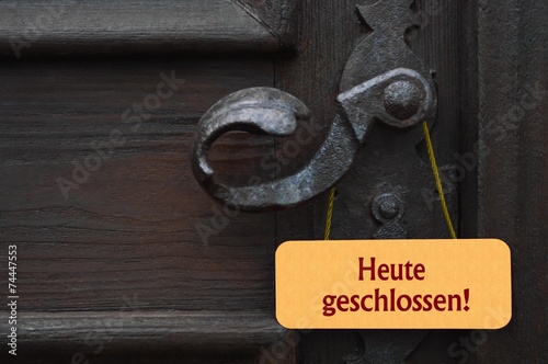 Heute geschlossen! photo