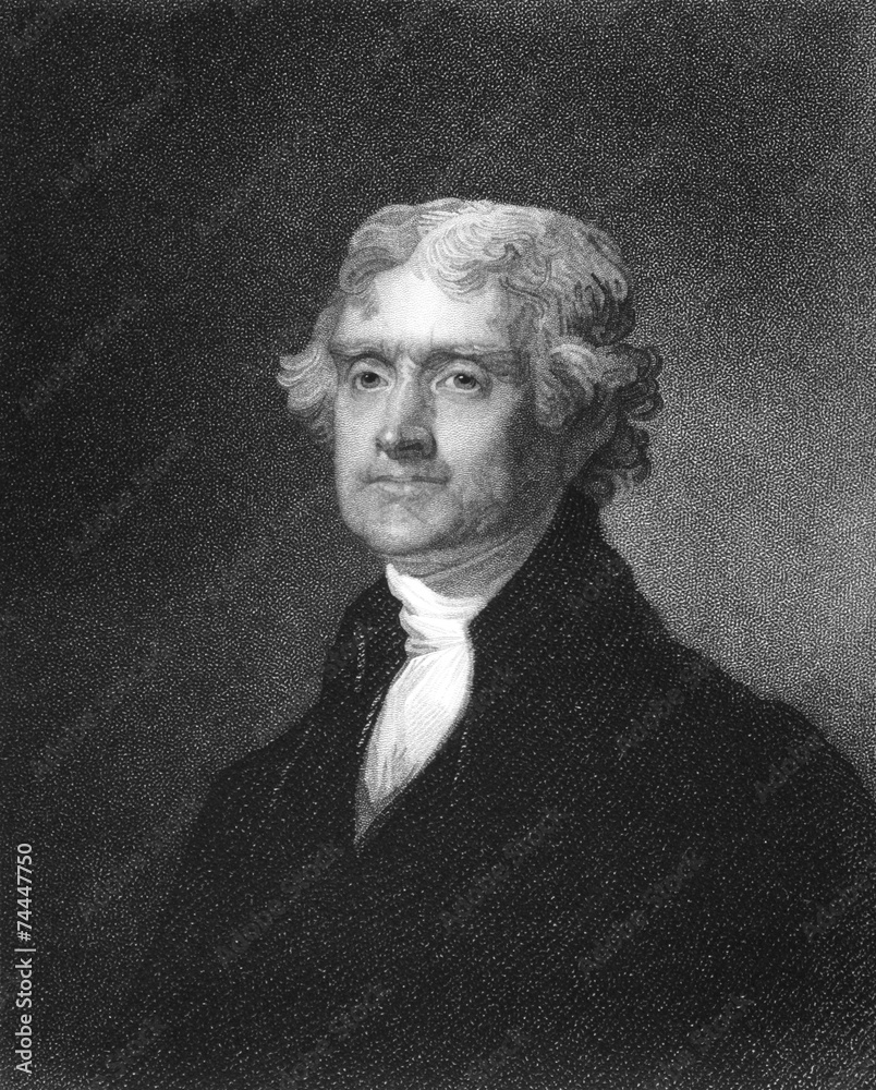 Thomas Jefferson - obrazy, fototapety, plakaty 