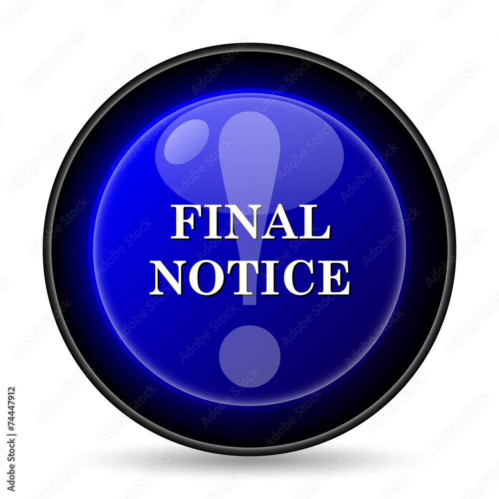 Final notice icon
