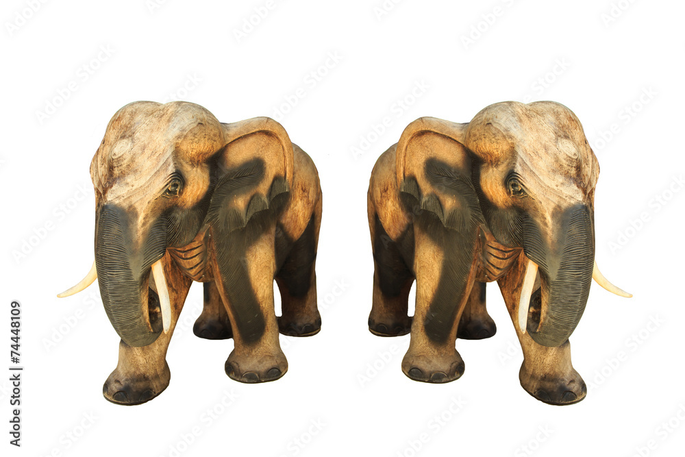 Wooden elephant Thai handmade