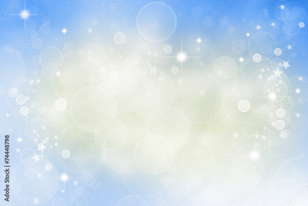 Obraz premium Magical abstract stars and circles sky background