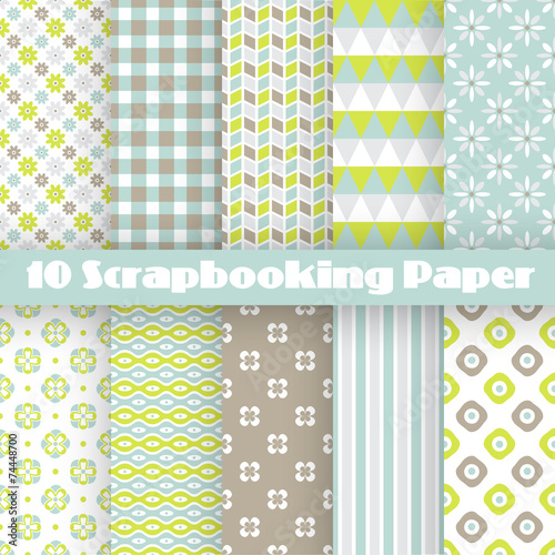 Pattern papers for scrapbook