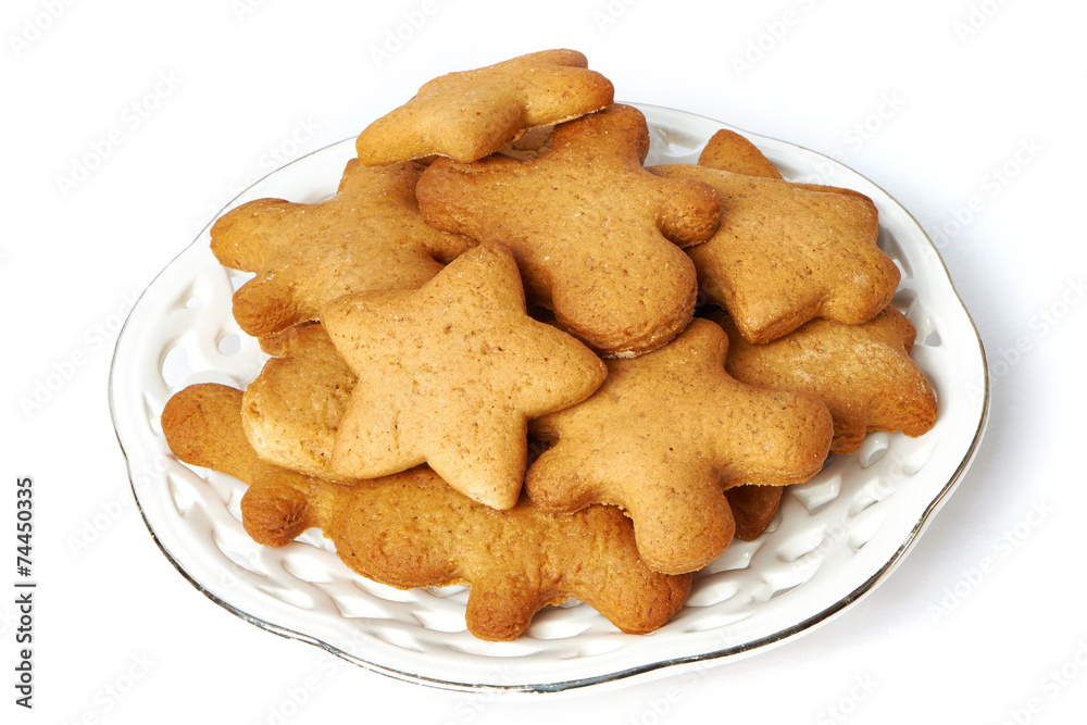 Christmas cookies on a plate Christmas cookies on a plate