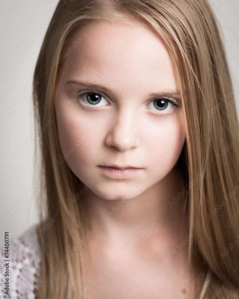 Beautiful Young Blond Teenage Girl In The Studio. Beautiful Young Blond Teenage Girl In The Studio.