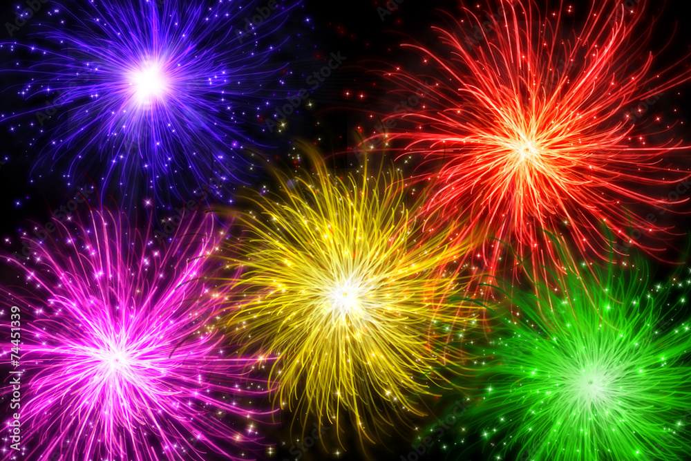 Naklejka premium Silvester Feuerwerk