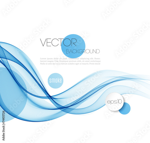 Abstract smoky waves  background. Template brochure design