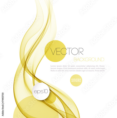 Abstract smoky waves  background. Template brochure design