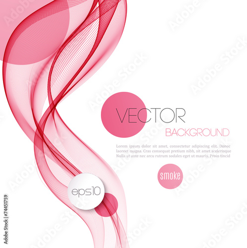 Abstract smoky waves  background. Template brochure design