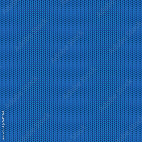 Blue knitted pattern