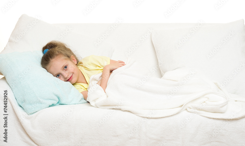little girl in bed little girl in bed