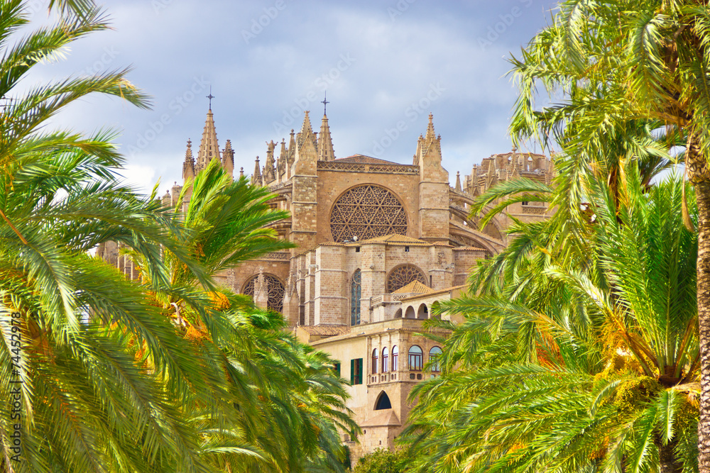 The Cathedral of Santa Maria of Palma de Mallorca, La Seu, Spain The Cathedral of Santa Maria of Palma de Mallorca, La Seu, Spain