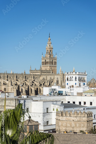 The Giralda in Seville, Andalusia, Spain. photo