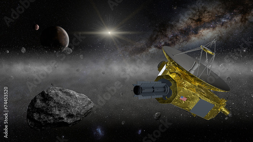 Fototapeta Naklejka Na Ścianę i Meble -  New Horizons space probe in the Kuiper belt