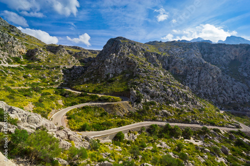 Beautiful view of Sa Calobra on Mallorca Island, Spain