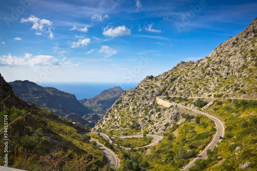 Beautiful view of Sa Calobra on Mallorca Island, Spain