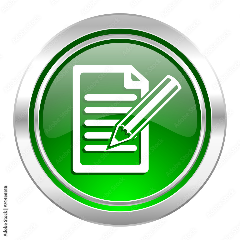 subscribe icon, green button, write sign