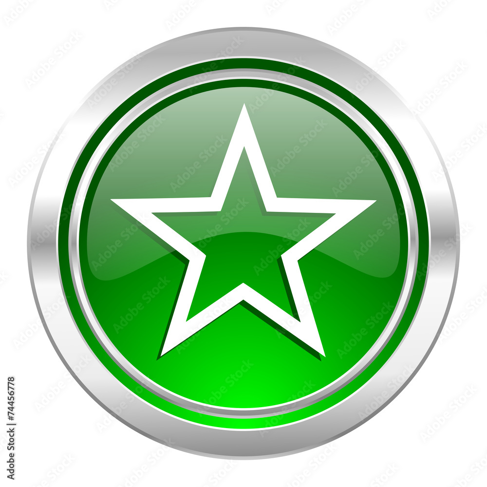 star icon, green button star icon, green button