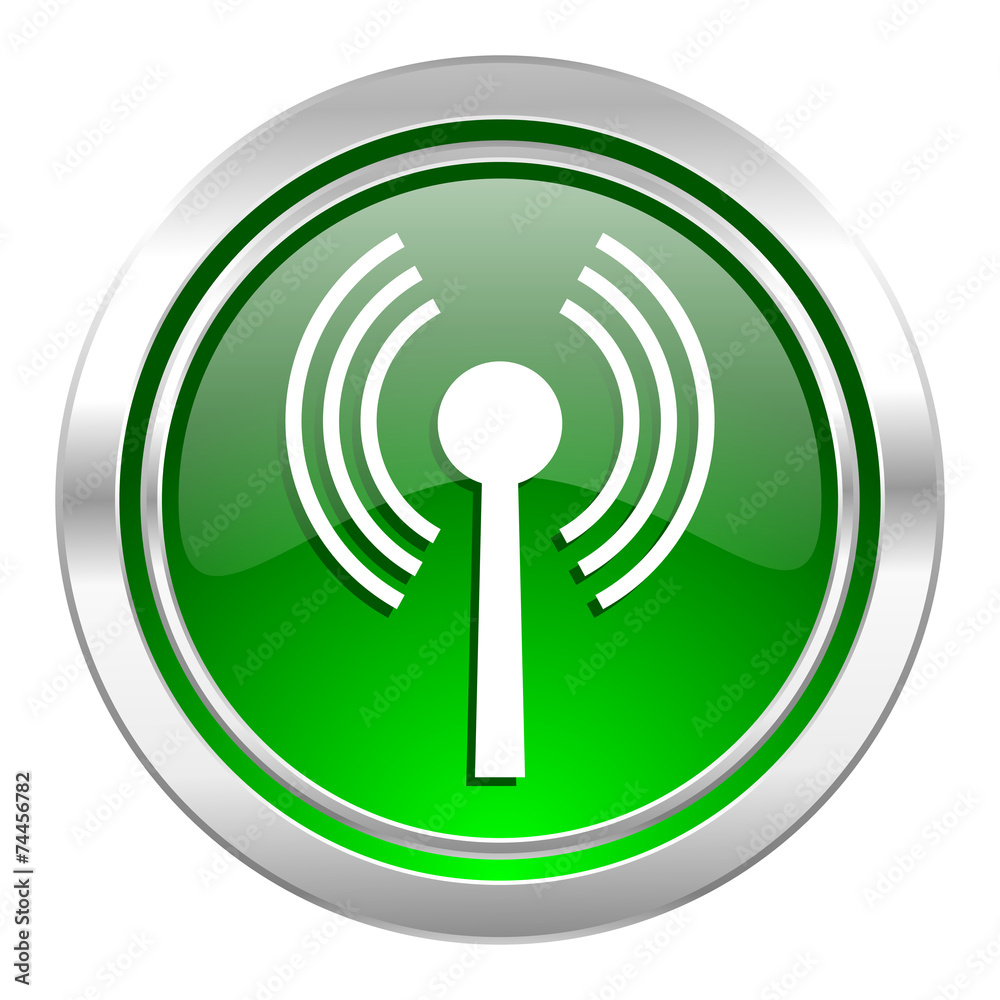 wifi icon, green button, wireless network sign wifi icon, green button, wireless network sign